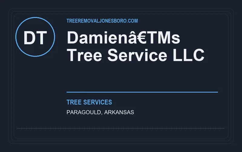 Damienâ€TMs Tree Service LLC in Paragould, Arkansas