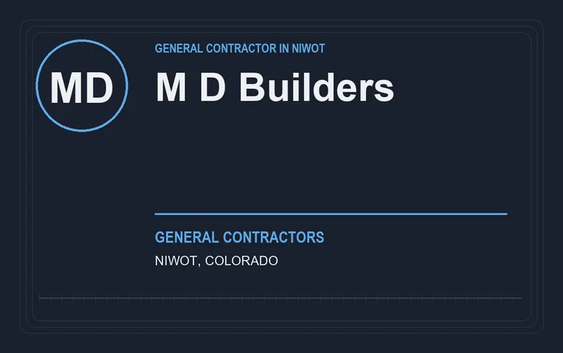 M D Builders in Niwot, Colorado
