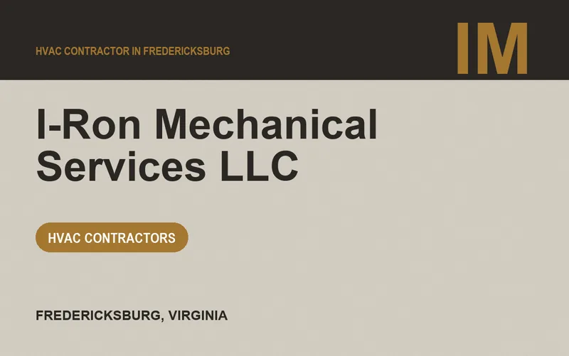 I-Ron Mechanical Services LLC in Fredericksburg, Virginia
