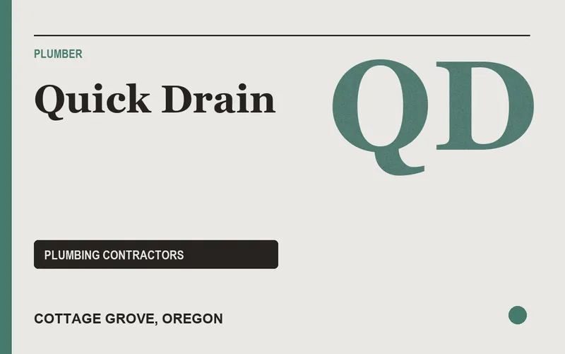 Quick Drain in Cottage Grove, Oregon