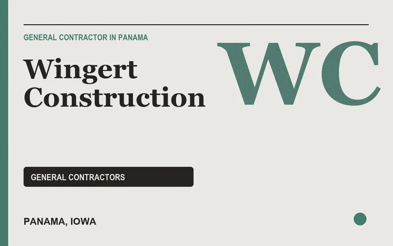 Wingert Construction in Panama, Iowa
