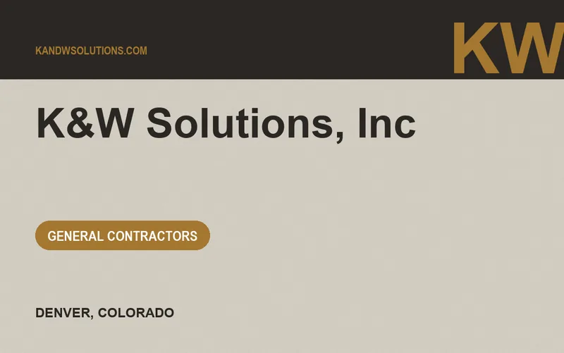K&W Solutions, Inc in Denver, Colorado