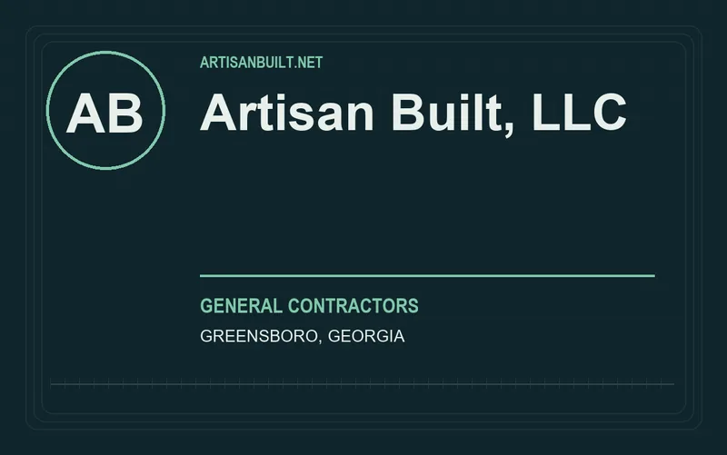 Artisan Built, LLC in Greensboro, Georgia