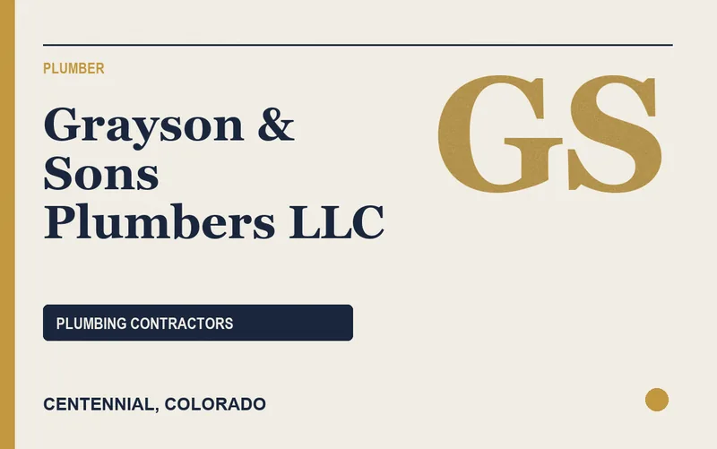 Grayson & Sons Plumbers LLC in Centennial, Colorado