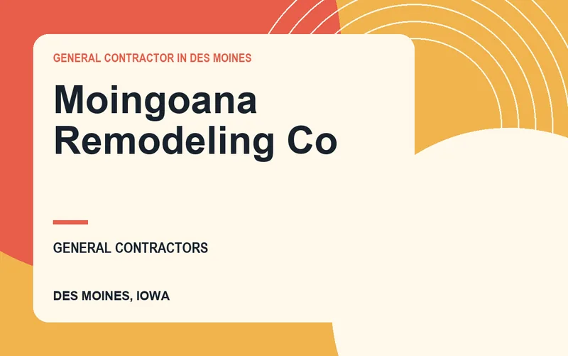 Moingoana Remodeling Co in Des Moines, Iowa