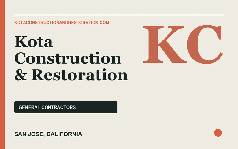 Kota Construction & Restoration in San Jose, California