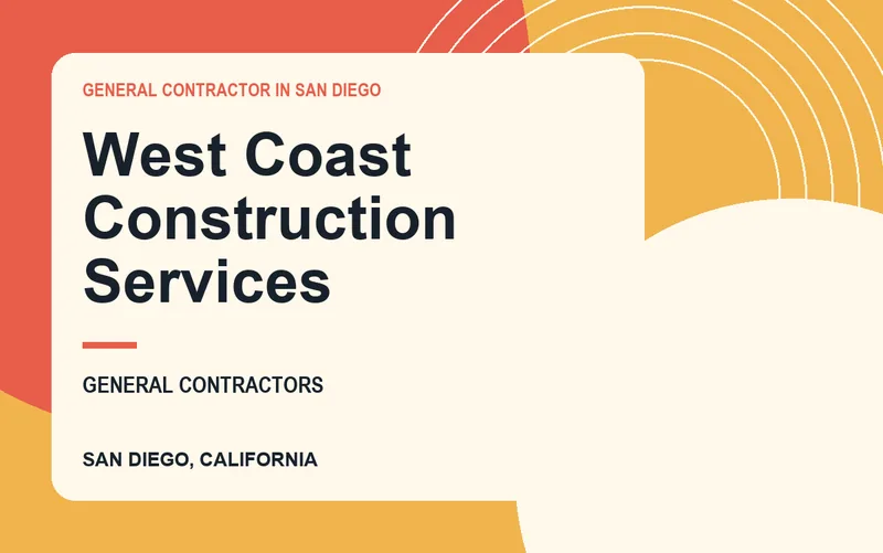 West Coast Construction Services in San Diego, California