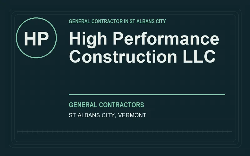 High Performance Construction LLC in St Albans City, Vermont