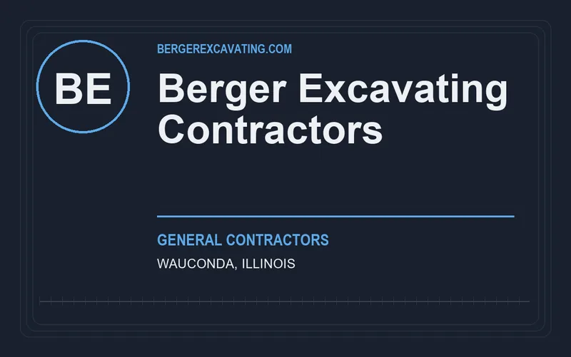 Berger Excavating Contractors in Wauconda, Illinois