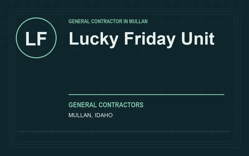 Lucky Friday Unit in Mullan, Idaho