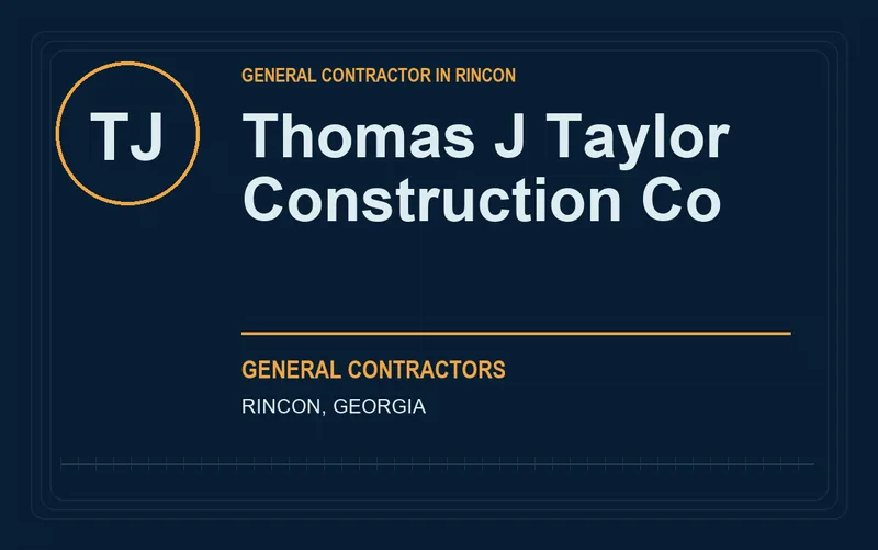 Thomas J Taylor Construction Co in Rincon, Georgia