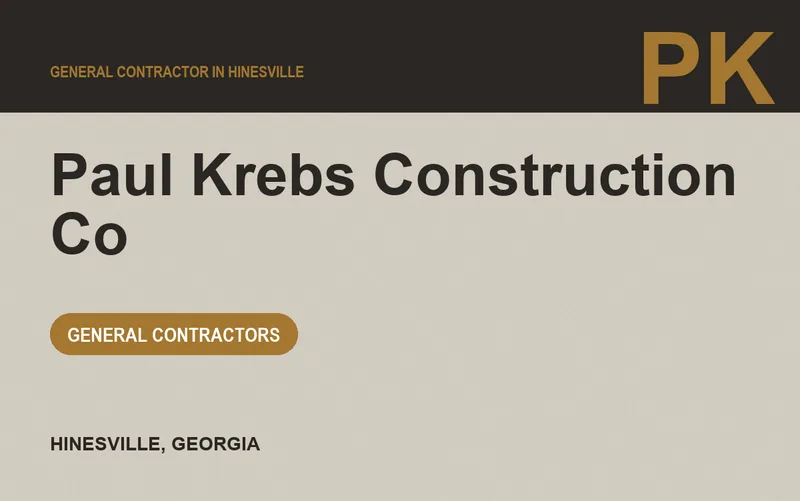 Paul Krebs Construction Co in Hinesville, Georgia