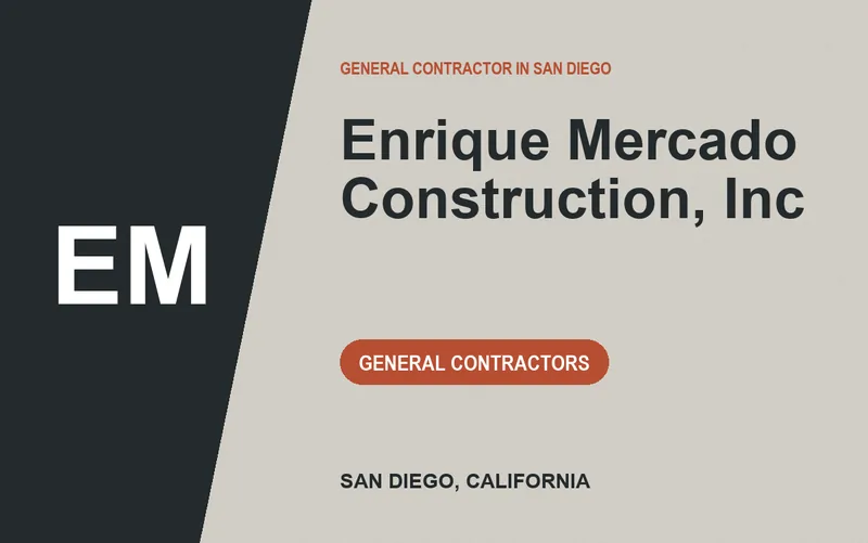 Enrique Mercado Construction, Inc in San Diego, California