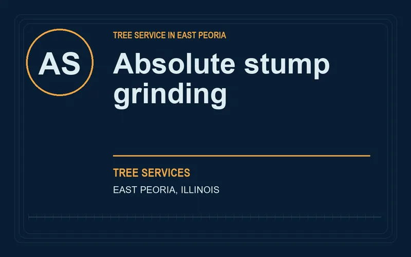 Absolute stump grinding in East Peoria, Illinois