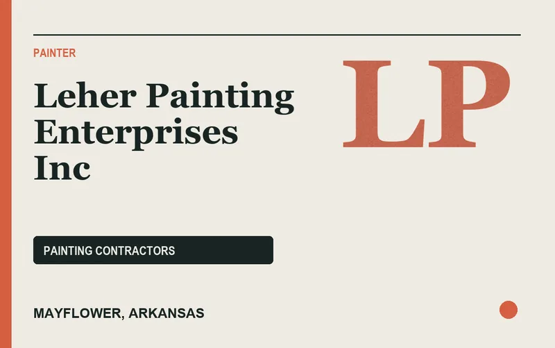 Leher Painting Enterprises Inc in Mayflower, Arkansas
