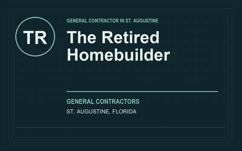 The Retired Homebuilder in St. Augustine, Florida