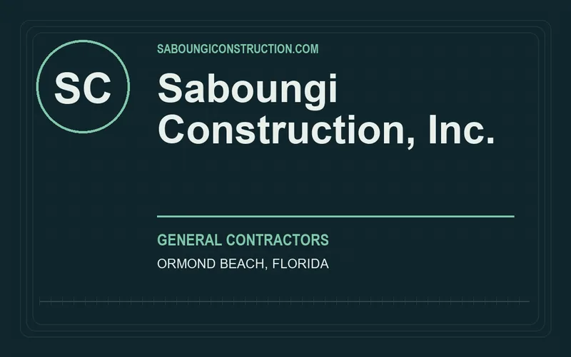 Saboungi Construction, Inc. in Ormond Beach, Florida