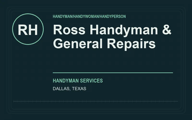 Ross Handyman & General Repairs in Dallas, Texas