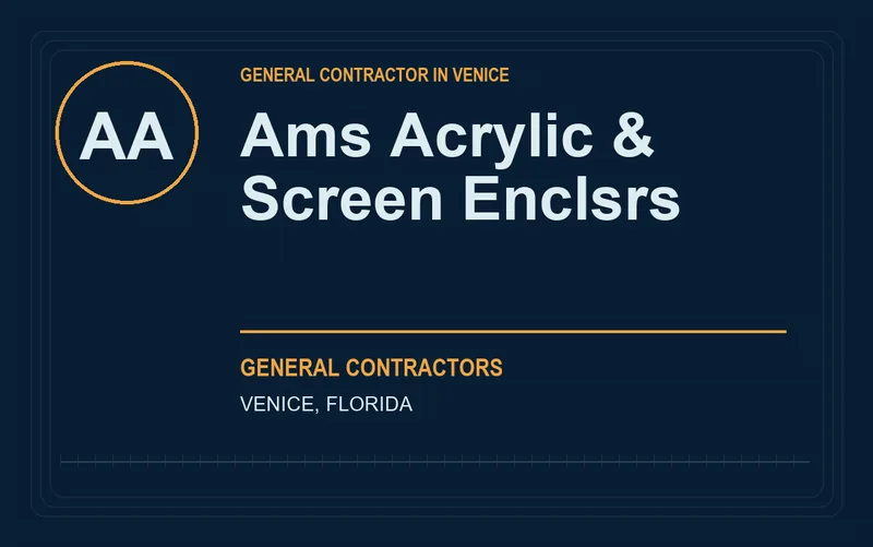 Ams Acrylic & Screen Enclsrs in Venice, Florida