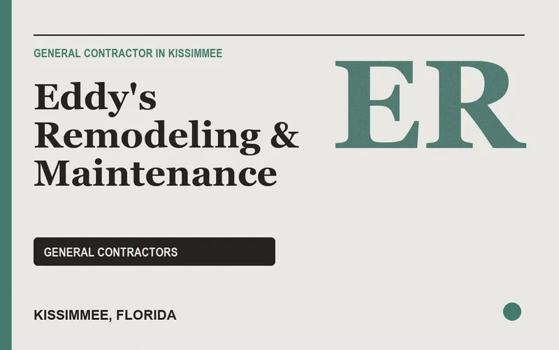 Eddy's Remodeling & Maintenance in Kissimmee, Florida