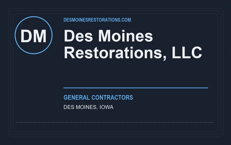 Des Moines Restorations, LLC in Des Moines, Iowa