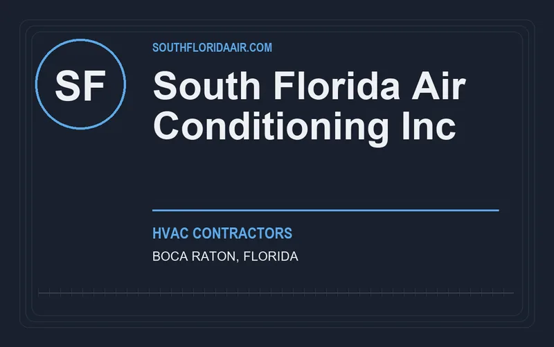 South Florida Air Conditioning Inc in Boca Raton, Florida