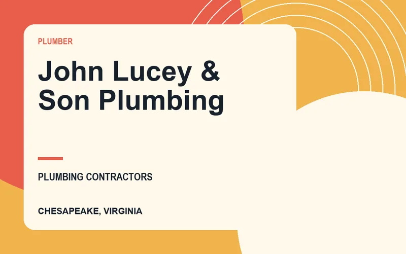 John Lucey & Son Plumbing in Chesapeake, Virginia