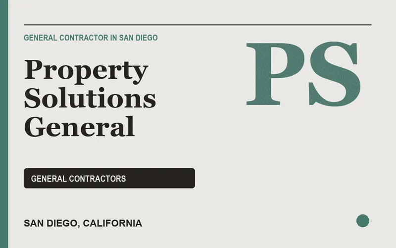 Property Solutions General in San Diego, California