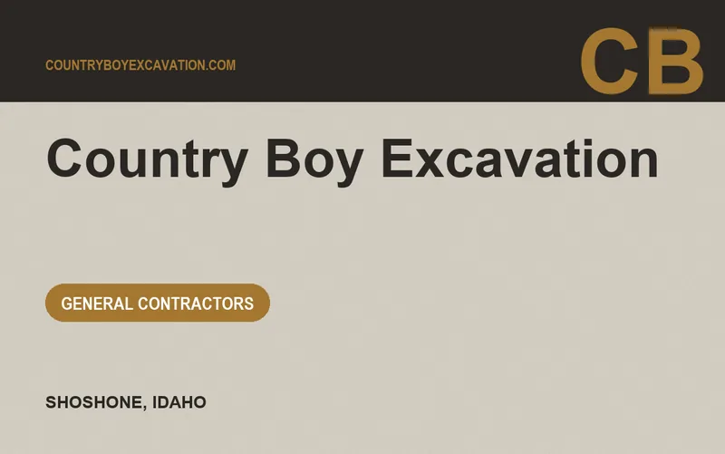 Country Boy Excavation in Shoshone, Idaho
