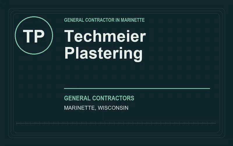 Techmeier Plastering in Marinette, Wisconsin
