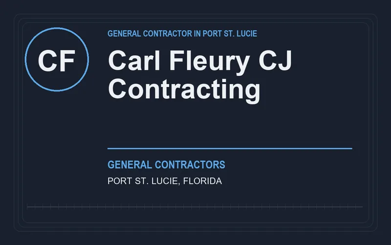 Carl Fleury CJ Contracting in Port St. Lucie, Florida
