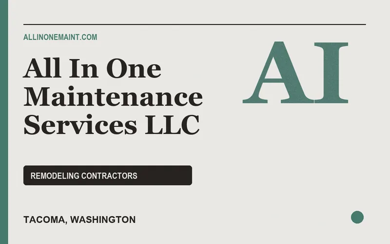 ALL IN ONE MAINTENANCE SERVICES LLC in Tacoma, Washington