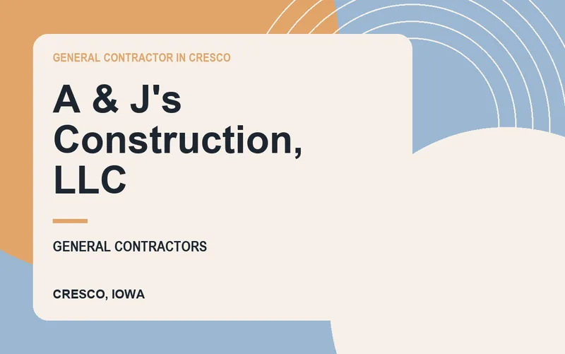 A & J's Construction, LLC in Cresco, Iowa