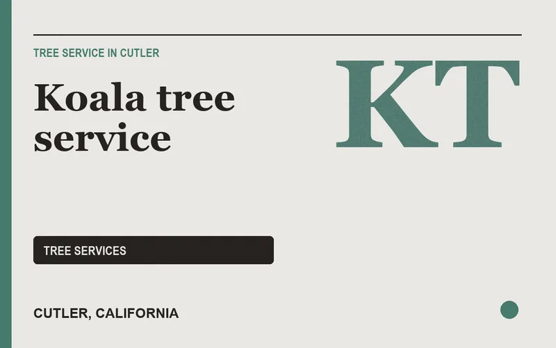 Koala tree service in Cutler, California