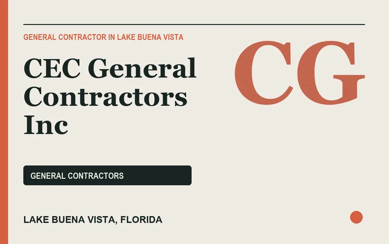 CEC General Contractors Inc in Lake Buena Vista, Florida
