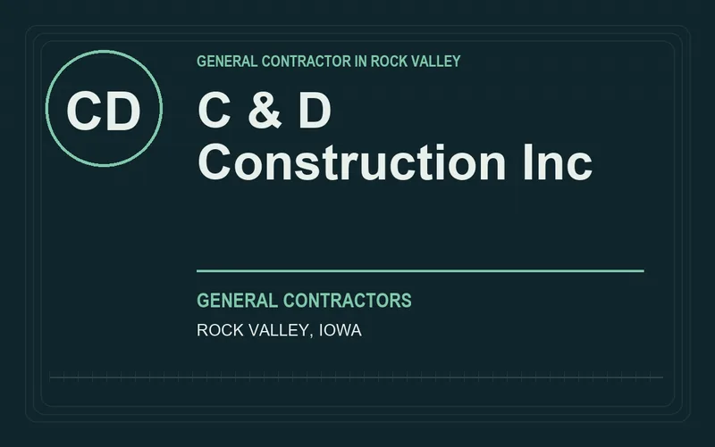 C & D Construction Inc in Rock Valley, Iowa