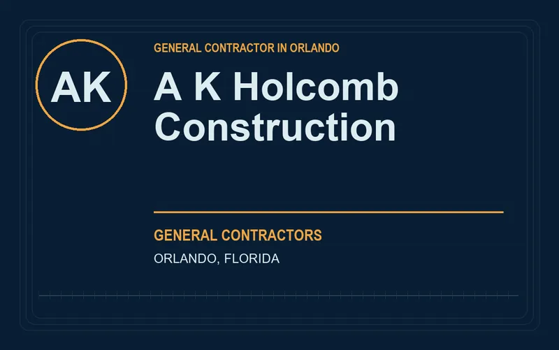 A K Holcomb Construction in Orlando, Florida