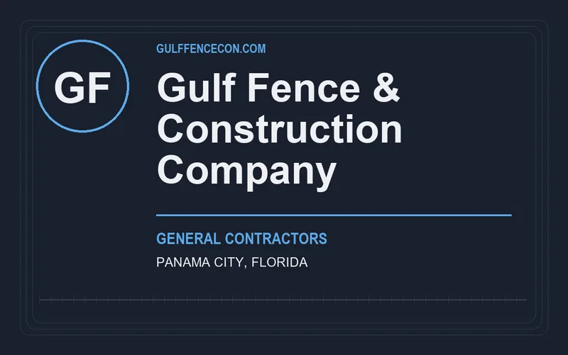 Gulf Fence & Construction Company in Panama City, Florida