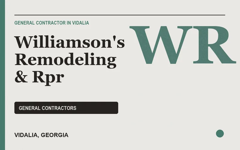 Williamson's Remodeling & Rpr in Vidalia, Georgia