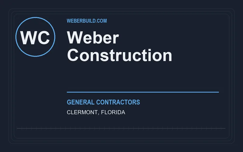 Weber Construction in Clermont, Florida