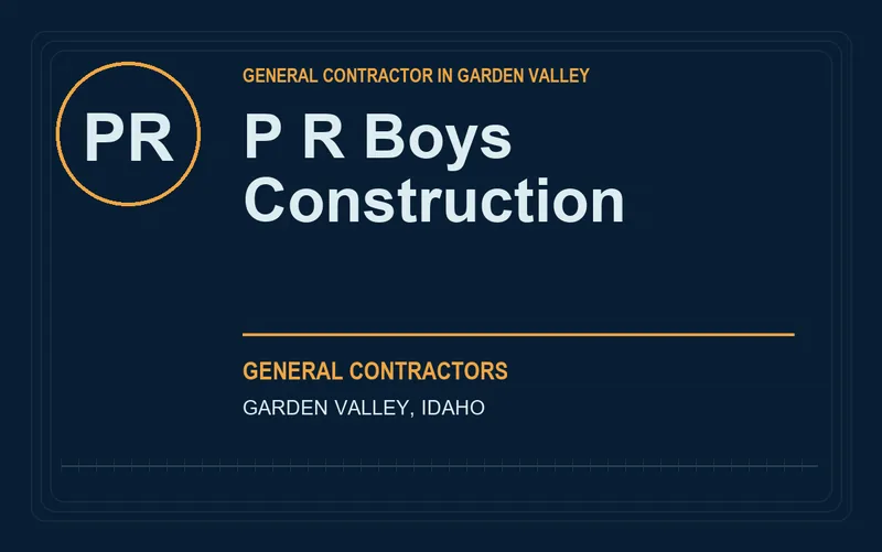 P R Boys Construction in Garden Valley, Idaho