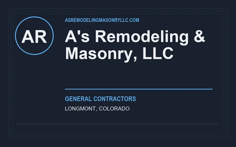 A's Remodeling & Masonry, LLC in Longmont, Colorado