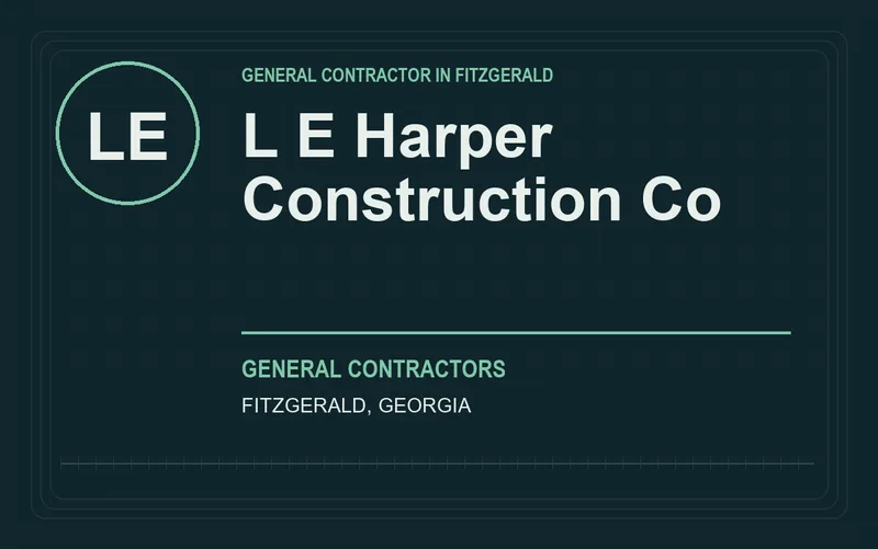 L E Harper Construction Co in Fitzgerald, Georgia