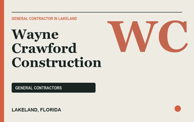 Wayne Crawford Construction in Lakeland, Florida