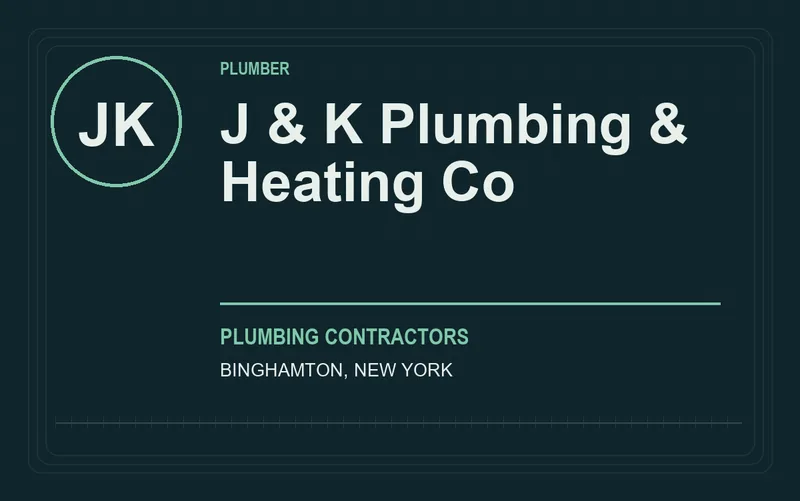 J & K Plumbing & Heating Co in Binghamton, New York