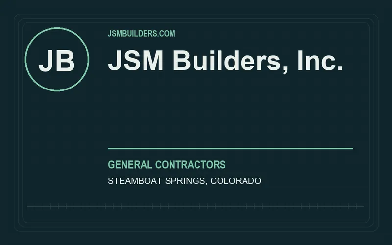 JSM Builders, Inc. in Steamboat Springs, Colorado