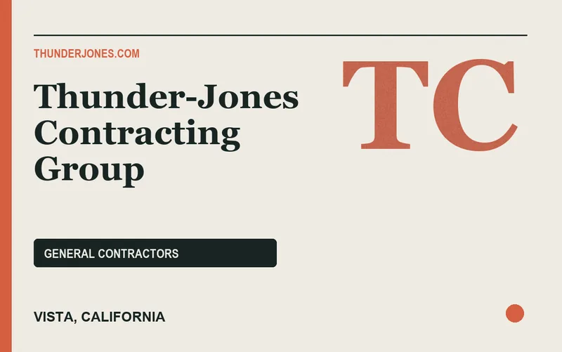 Thunder-Jones Contracting Group in Vista, California