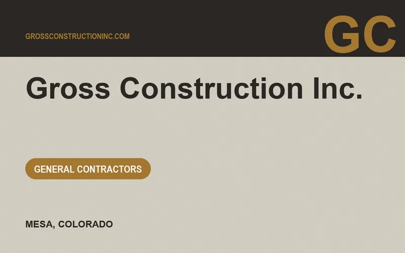 Gross Construction Inc. in Mesa, Colorado