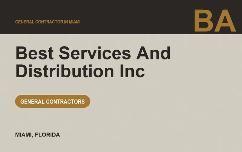 BEST SERVICES AND DISTRIBUTION INC in Miami, Florida