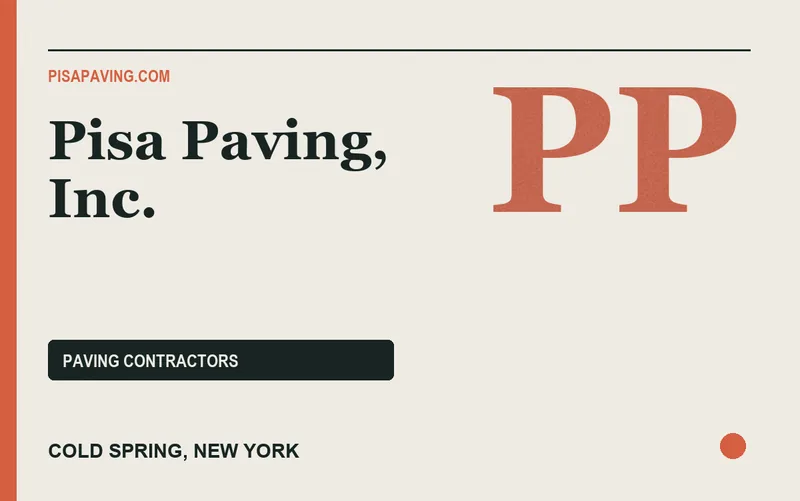 Pisa Paving, Inc. in Cold Spring, New York